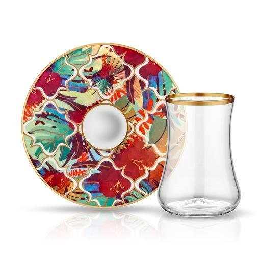 Koleksiyon Dervish Amazon Tropik 6’lı Çay Seti