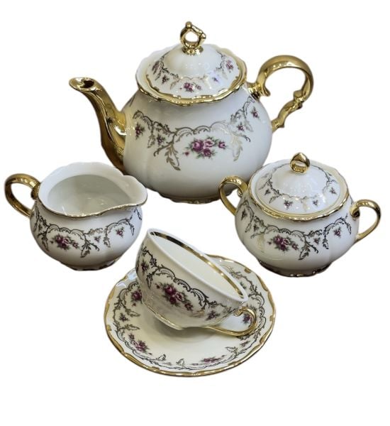 Elisabeth Bohemia Porseleni 17 Parça Çay Seti