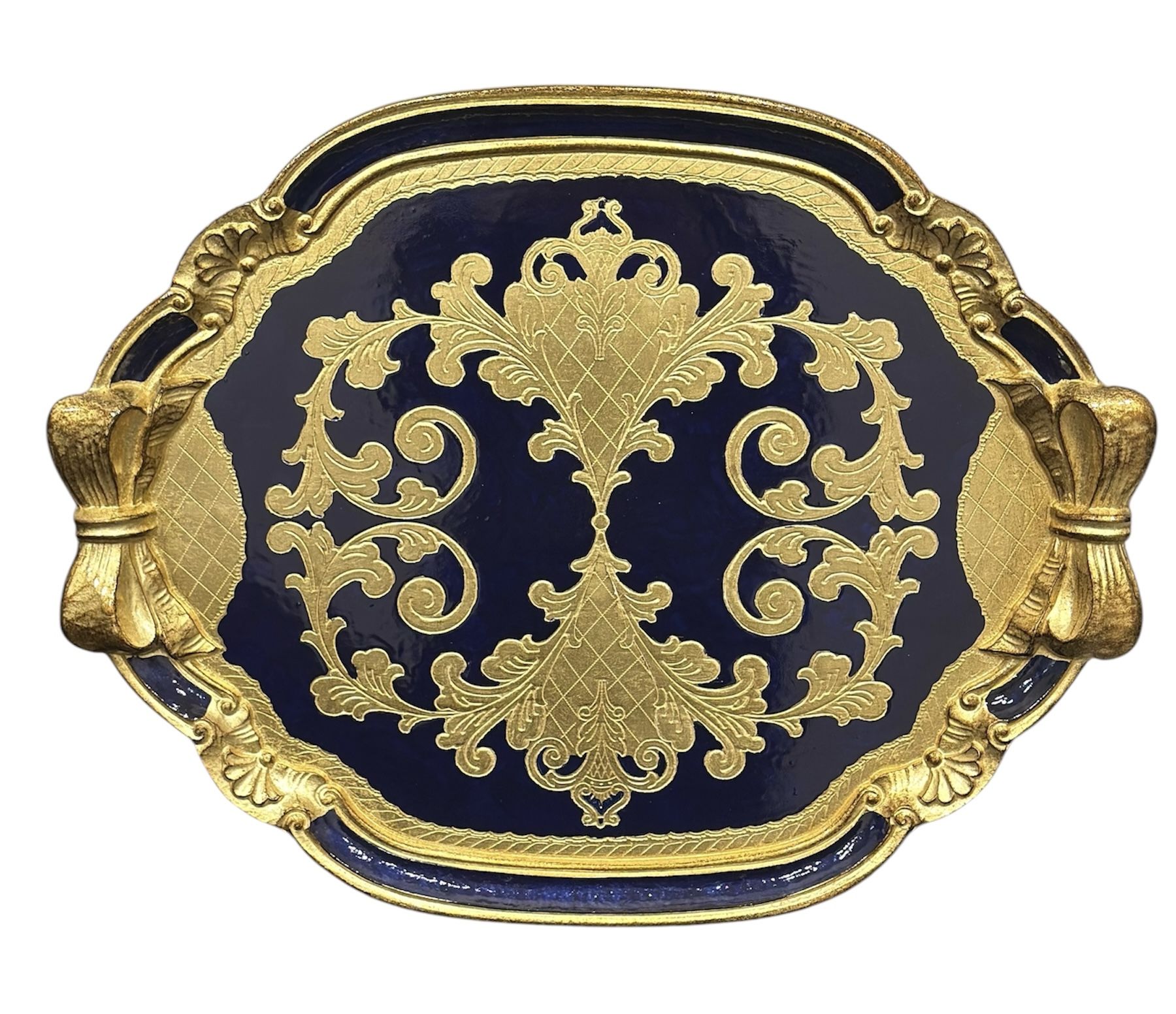 L&M Florance Art Gül Ağacı Tepsi 52*41cm