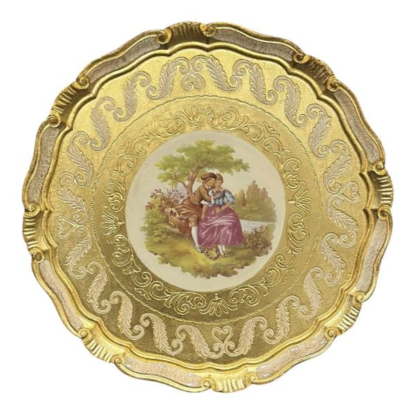L&M Florance Art Gül Ağacı Tepsi 39 cm