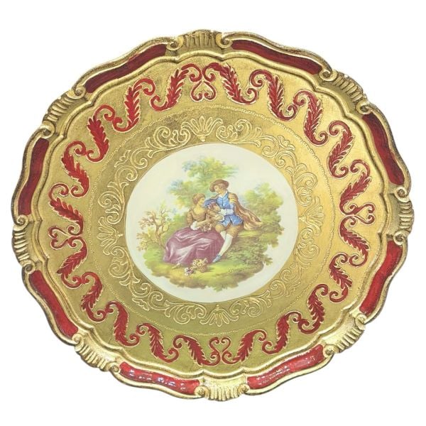 L&M Florance Art Gül Ağacı Tepsi 38 cm