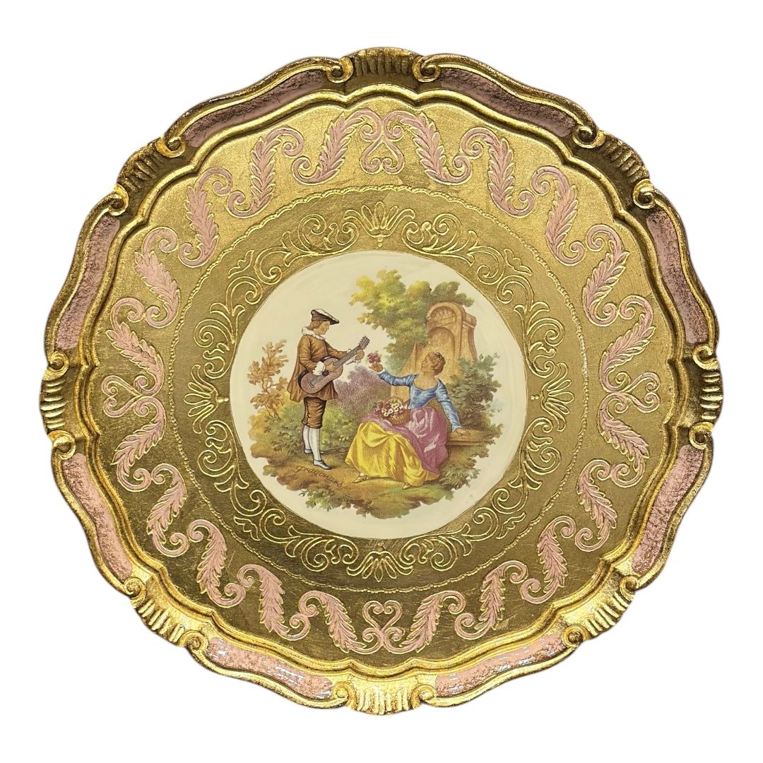 L&M Florance Art Gül Ağacı Tepsi 38cm