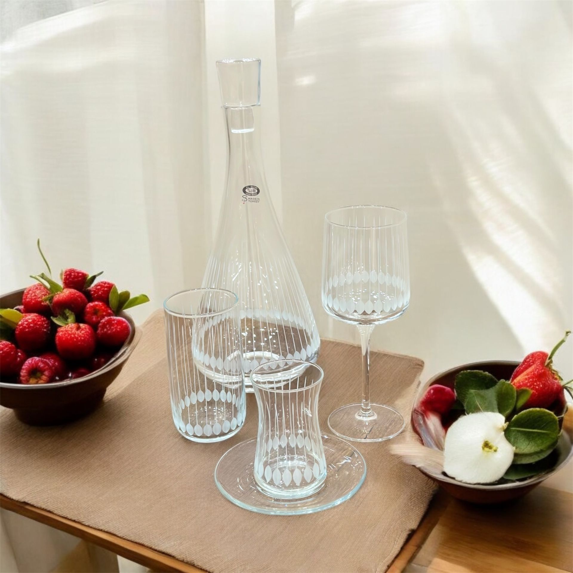 Karaflı Bardak Seti 49 Parça 12 kişilik