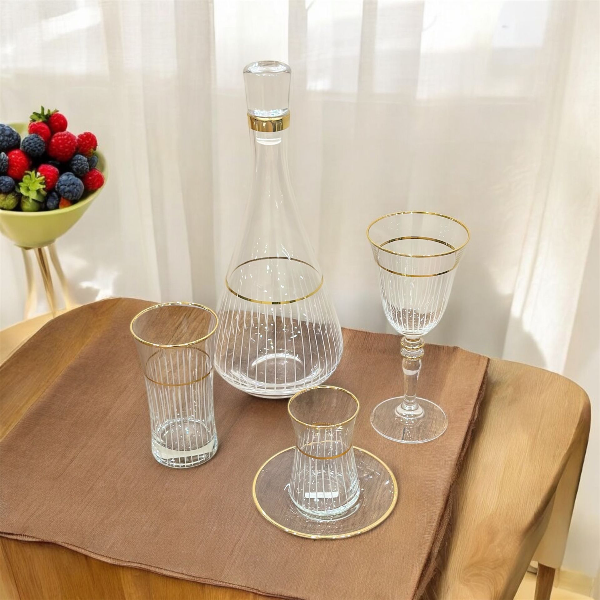 Karaflı Bardak Seti 49 Parça 12 kişilik