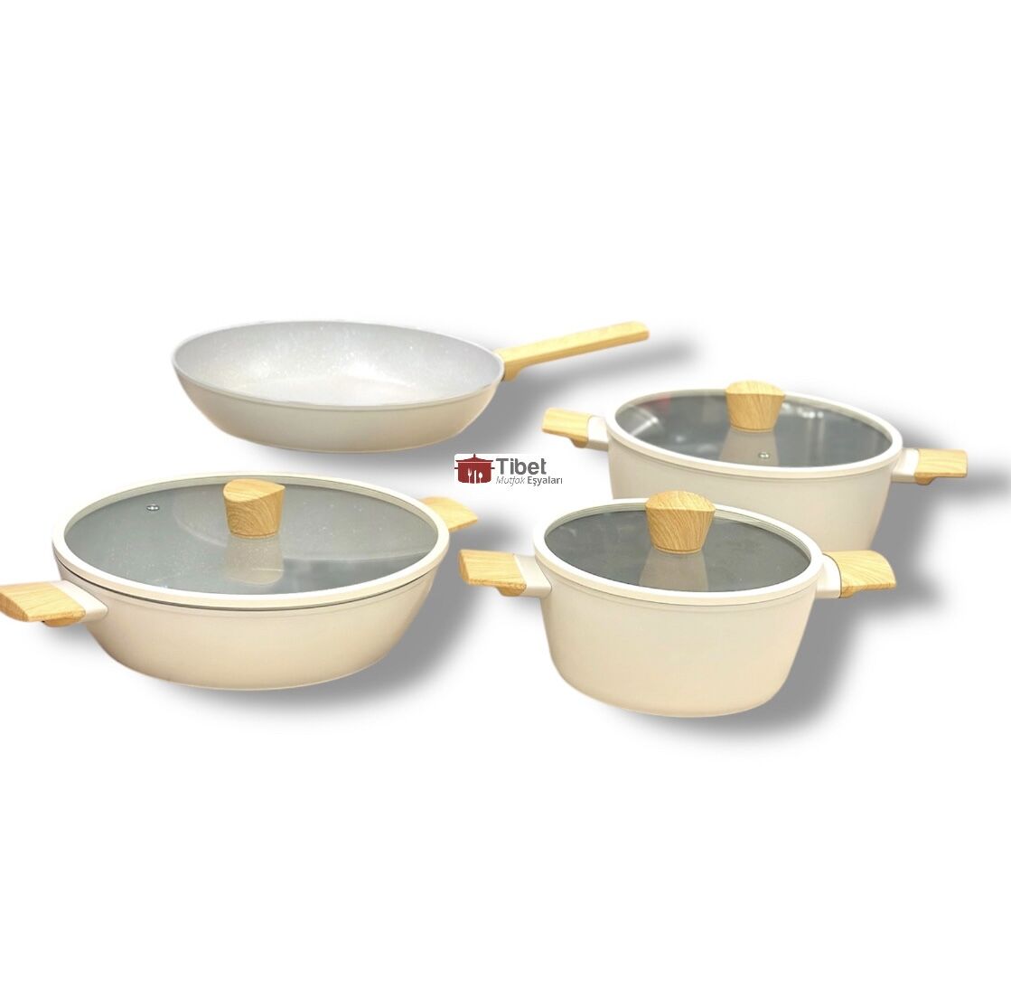 Winterbahc 7 Parça Granit Tencere Seti