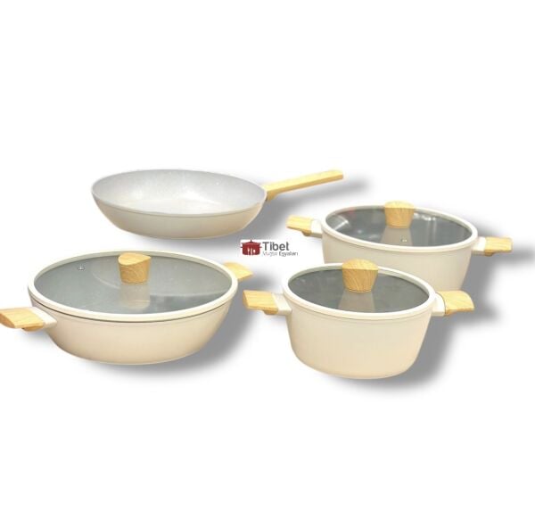 Winterbahc 7 Parça Granit Tencere Seti