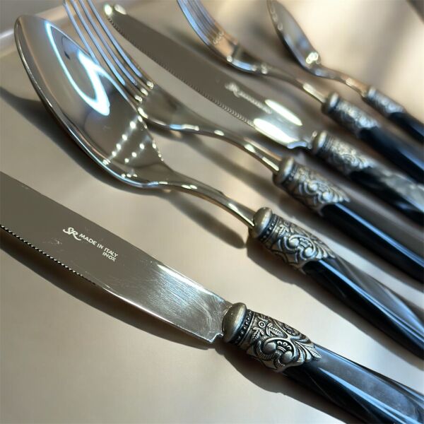 Eme Sedef Gri 75 Parça İtalyan Çkb Takımı