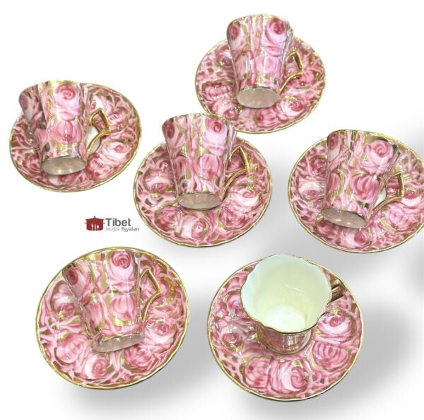 Kahve Fincan Takımı (El yapımı) 6 kişilik