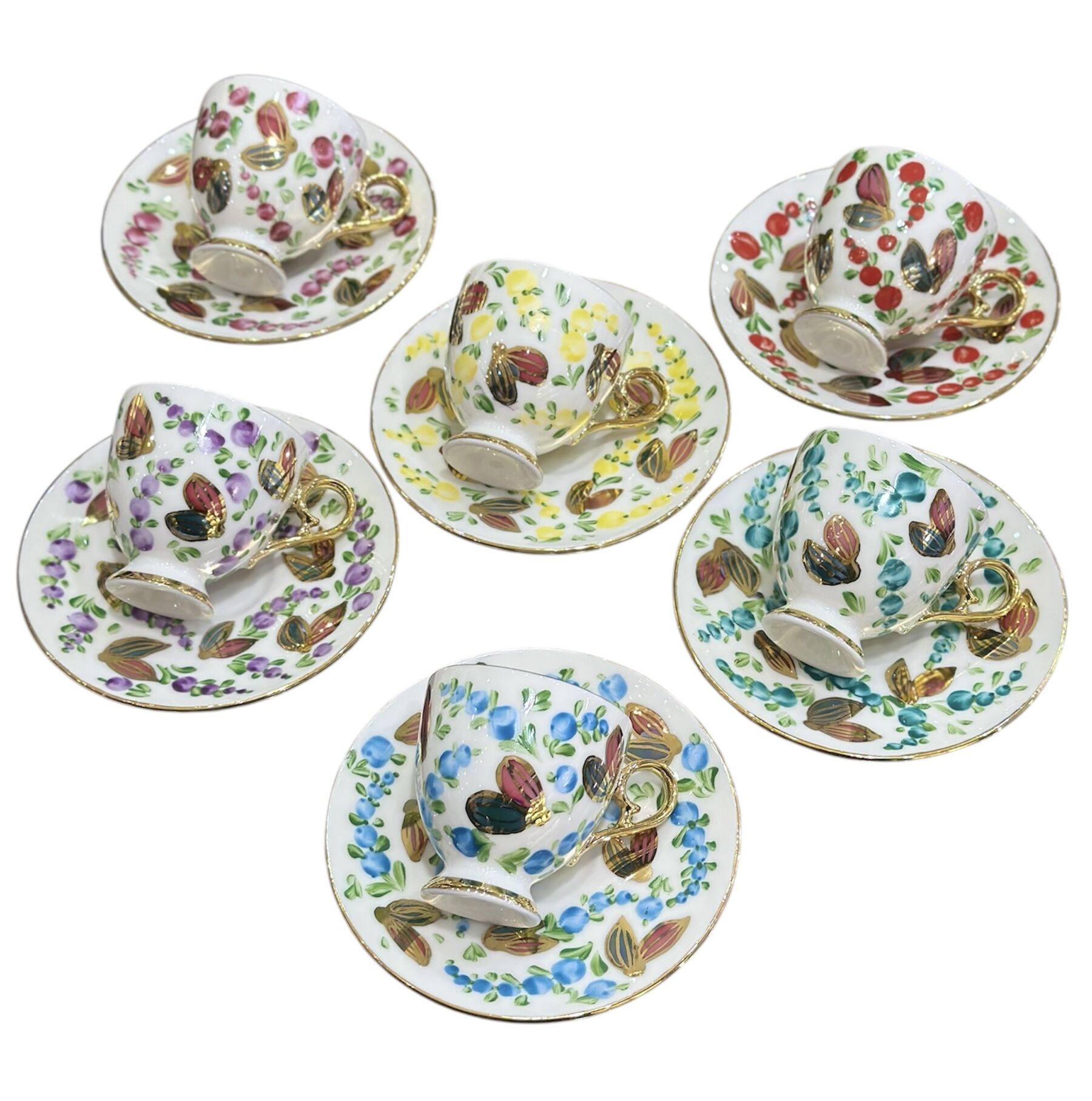 Kahve Fincan Takımı (El yapımı) 6 kişilik