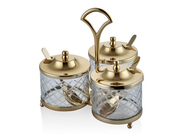 LAMEDORE DC GOLD 3'LÜ BAHARAT SETİ STANDLI