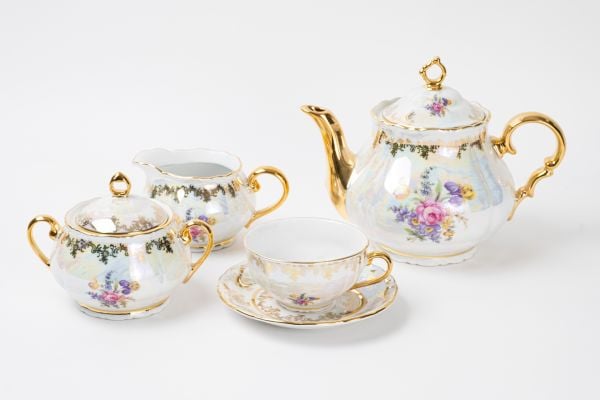 Elisabeth Bohemia Porseleni 17 Parça Çay Seti