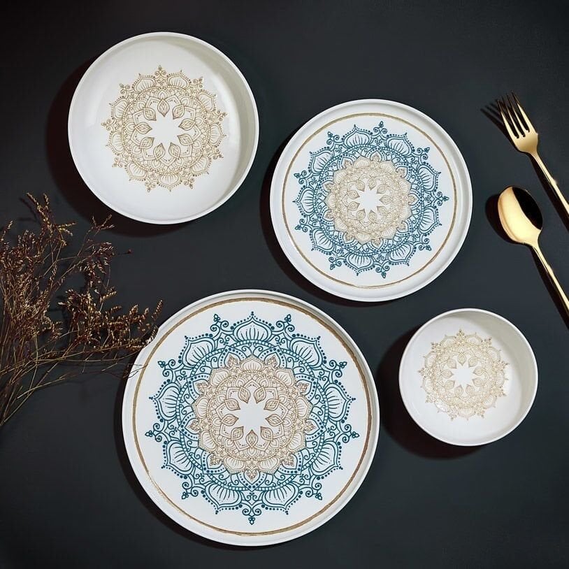 Mea Concept 24 Parça 6 Kişilik Bone Porselen Yemek Takımı