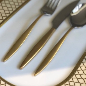 Hisar Mercury Yarı Mat  Gold 84 Parça Çkb Seti