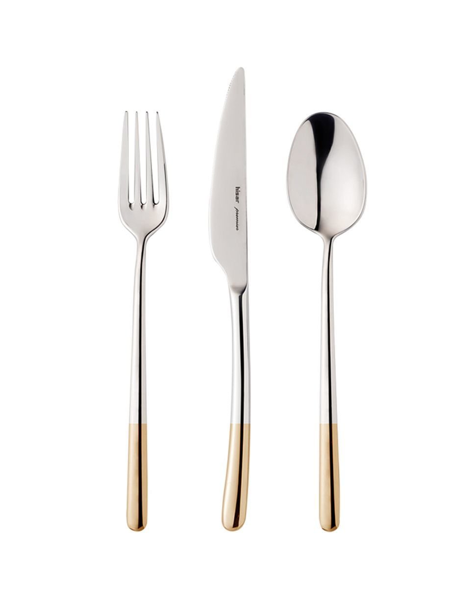 Hisar Bahama Mat Gold Detaylı  84 Parça Çkb Seti