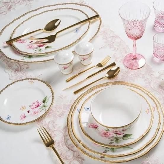 Prouna Antique Rose 70 Parça Yemek Takımı